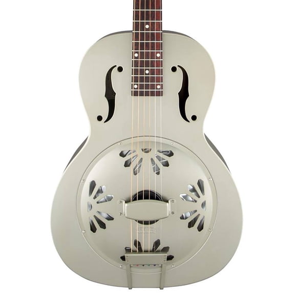 Gretsch G9201 Honey Dipper Round-Neck, Brass Body Biscuit Cone Resonator Guitar, Shed Roof Finish