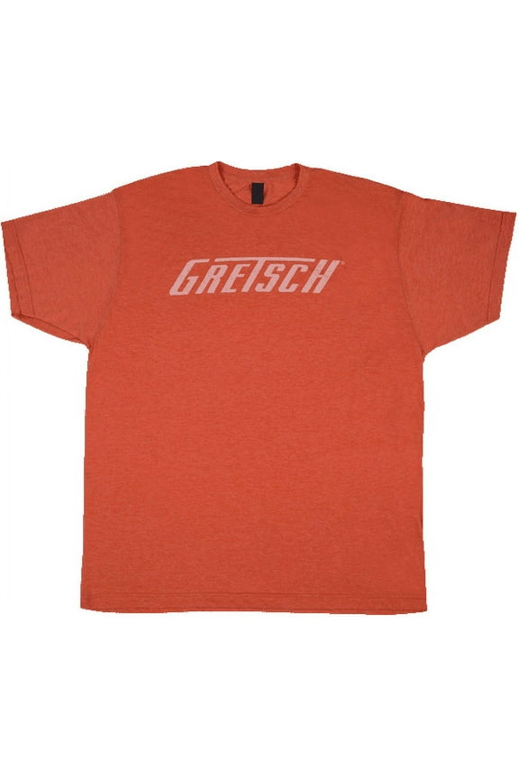 Guitars Heather Orange Logo Graphic T-Shirt, Mens Size XL #0994876706