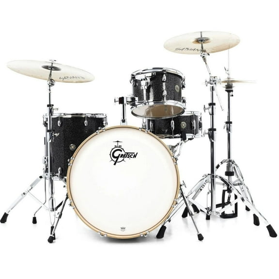 Gretsch Import 286445 Catalina Maple 4-Piece Drum Set, Black Stardust