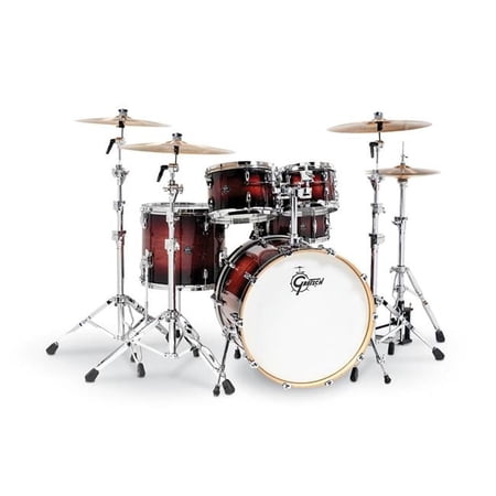 Gretsch Import 5 Piece Renown Drum Set, Cherry Burst