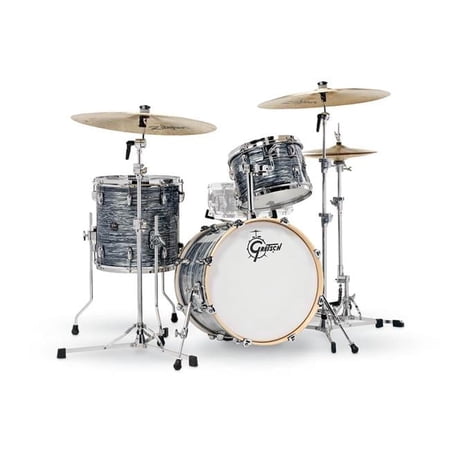 Gretsch Import 775901 3 Piece Renown Drum Set, Silver Oyster Pearl