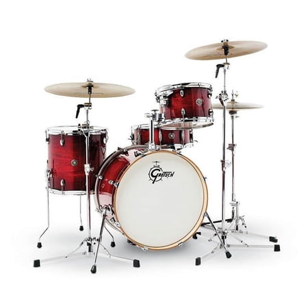 Gretsch Import  Catalina Club Shell Pack, Gloss Crimson Burst - 4 Piece