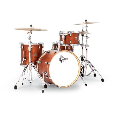 Gretsch Catalina Club 4 Piece Shell Pack 20/12/14/14SN - Satin Walnut Glaze
