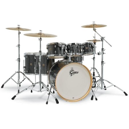 Gretsch Catalina Maple 7-Piece Drum Shell Pack (Black Stardust)