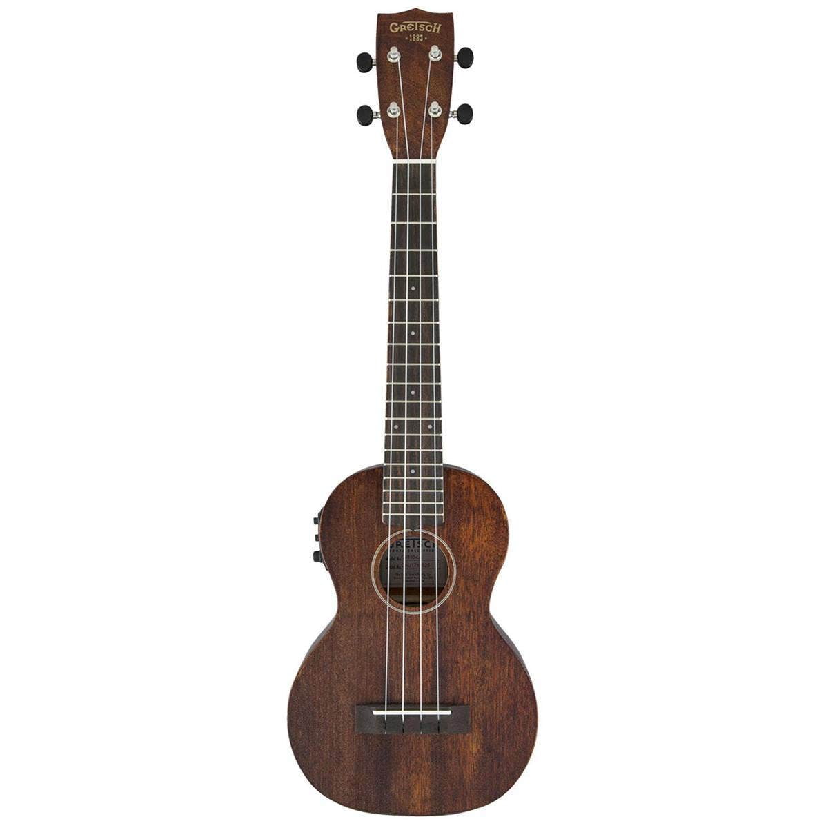 Gretsch G9110-L A.E. Concert Long-Neck Ukulele with Gig Bag, Vintage Mahogany Stain