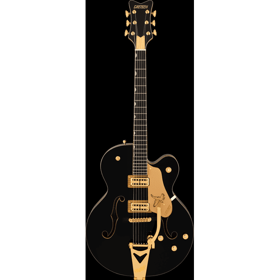 Gretsch Synchromatic Falcon Hollow Body Single-Cut with Bigsby, Ebony FB, Black