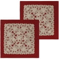 thumbnail image 1 of Gretta 18" x 18" Lace and Embroidery Applique Pillow Covers, Set of 2, 1 of 5