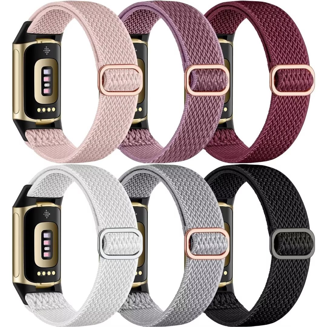 Fitbit Charge 6 Black aluminum activity tracker with infinity band silicone obsidian