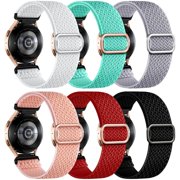 Gretung 6 Pack Elastic Samsung Watch Bands Compatible with Galaxy Watch 7 6 5 4 Band 40mm 44mm/Watch 5 Pro 45mm/Active 2 Band/Watch 3 41mm/Watch 6 4 Classic, 20mm Stretchy Sport Wristbands