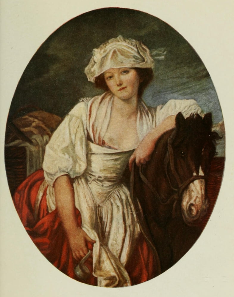 Greuze 1907 The milk maid Canvas Art - Jean-Baptiste Greuze (24 x 36)