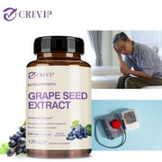 Grevip Grape Seed Extract 400mg - 95% Polyphenols - Heart and Cardiovascular Health(30/60/120pcs)