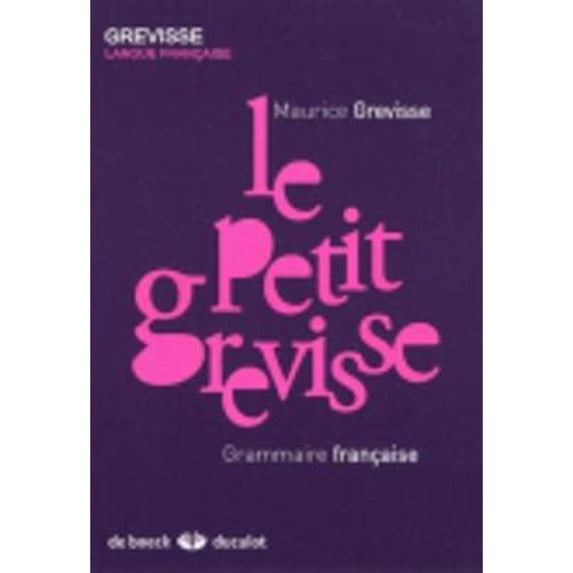 Pre-Owned Le Petit Grevisse / Small Grevisse (French Edition) (Paperback) 2801100870 9782801100875