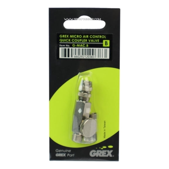 Grex Micro Air Control Quick Coupler Valve for Badger