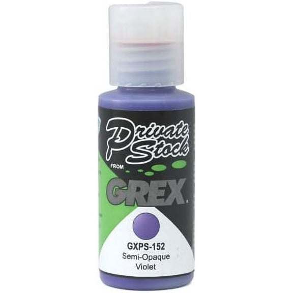 Grex GXPS-152 Private Stock Airbrush Colors, 1 Fluid Ounce, Semi-Opaque Violet