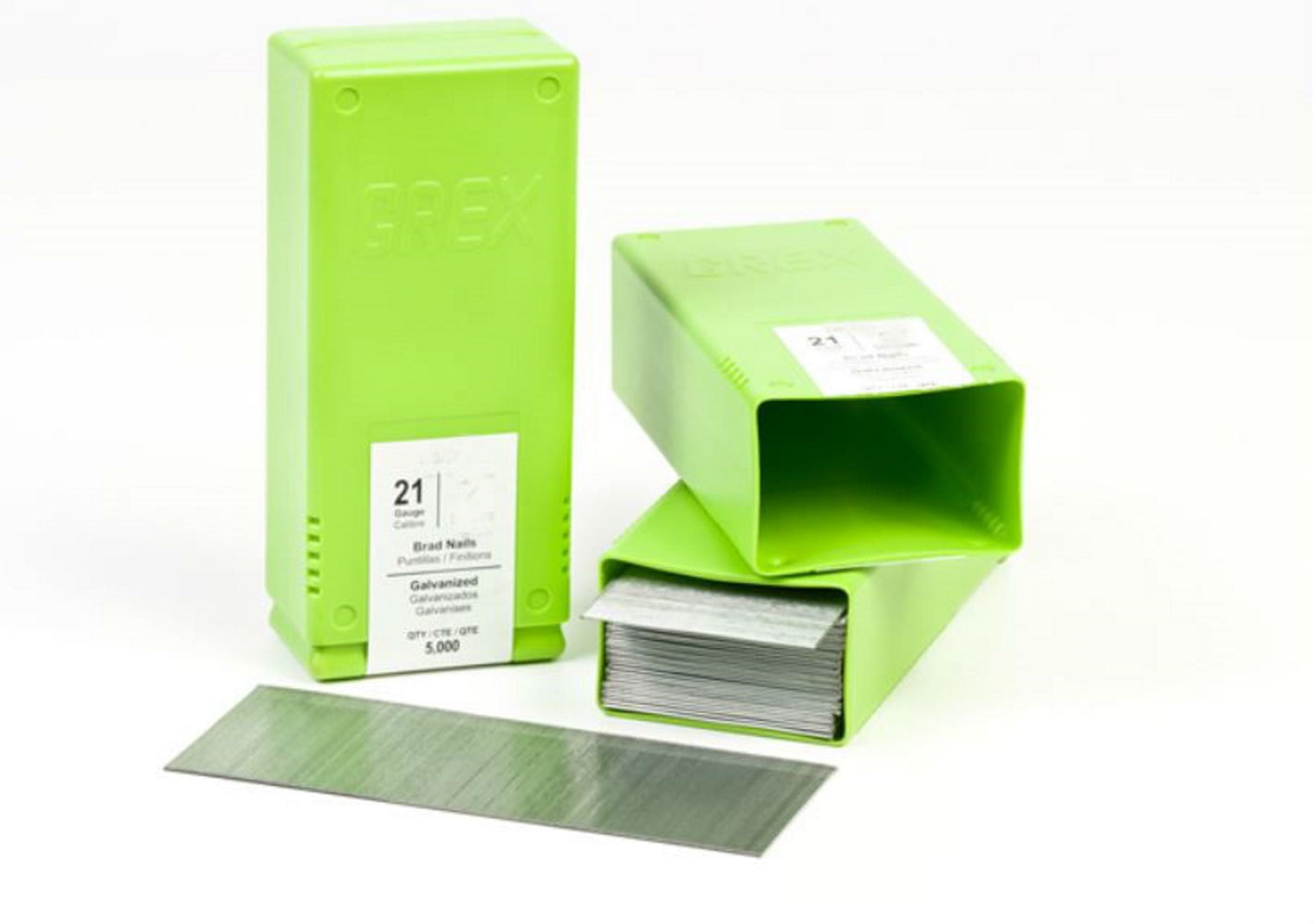 Grex H8/10L 3/8 In. 21 Ga. Brad Nails, Galvanized, 5M/Bx