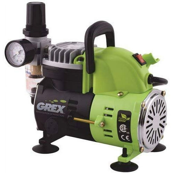 Grex Power Tools 1/8 Hp Portable Piston Air Compressor 115V