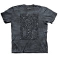 thumbnail image 1 of Grey 100% Cotton Celtic Cross Graphic Novelty T-Shirt, 1 of 2