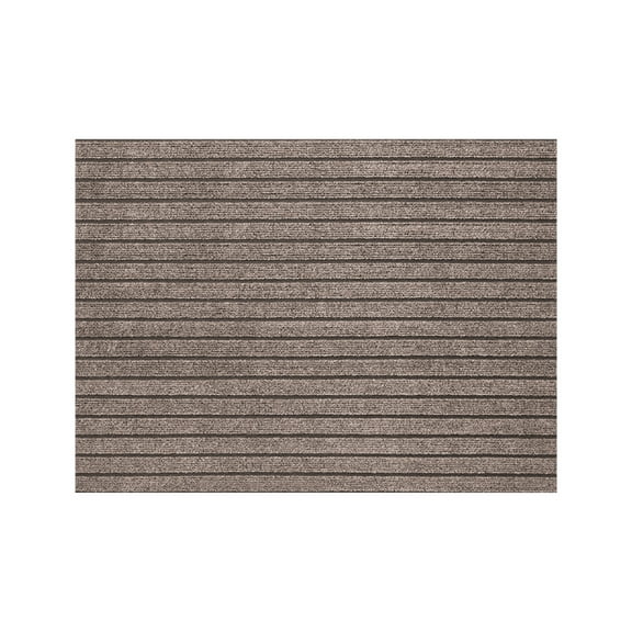 Grey 15.7X23.6 Inches Polyester Entrance Door Mat Striped Non Slip Floor Carpet Water Absorbent Cut To Size For Home Indoor Outdoor 0.50 Lb