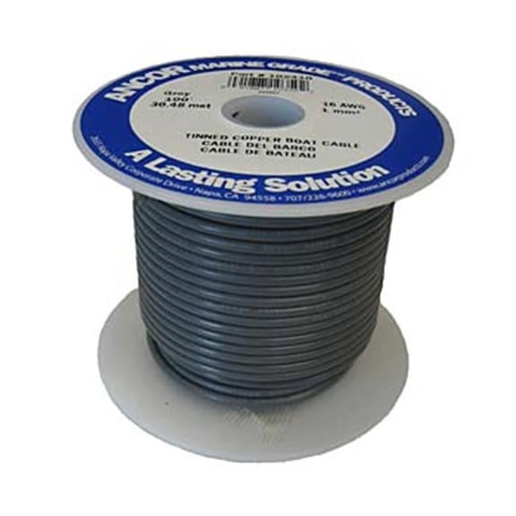 Grey 16 AWG Primary Wire - 100