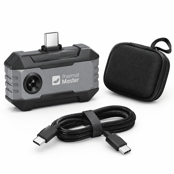 Grey 160x120 IR Thermal Imaging Camera for USB-C Android iOS Windows Devices