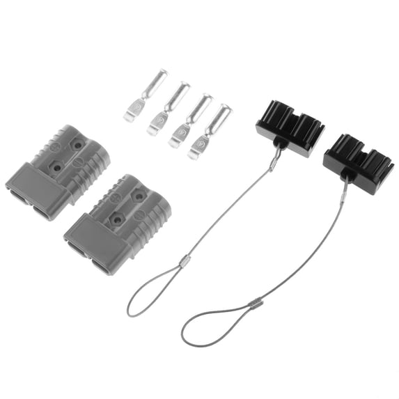 Grey 175A 600V 1AWG Battery Quick Connect Connector for Forklift Vehicle Winch Tow Trucks Trailer
