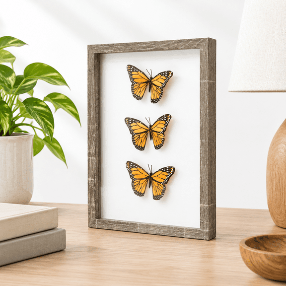 Grey 1pk 11x14 Shadow Box Frame, Rustic Wood Memory Display for Keepsakes