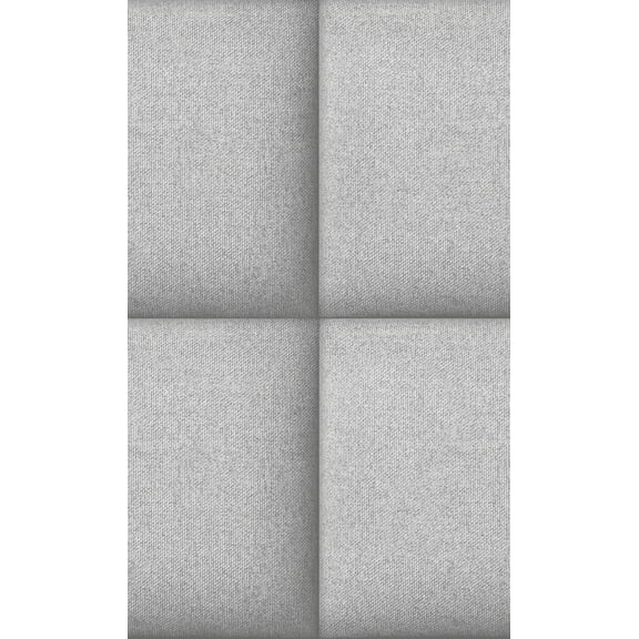 Grey 3D Effect Fabric Brick Wallpaper R8396