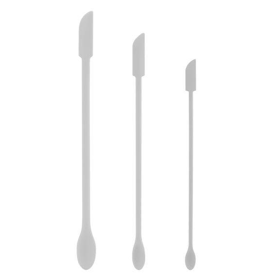 Grey 3pcs/set Water Milk Cream Silicone Spatula Mini Bottle Spoon Cosmetics Silicone Digging Spoon Dispensing Small Spoon Tool