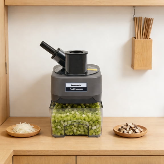 Grey 420 Stainless Steel 342226cm Commercial Vegetable Cutter Dice, Slice and Shred Electric Vegetable Cutter