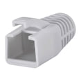 thumbnail image 1 of Grey 7mm Hole Dia RJ45 Boots Cover Anti Dust Plastic Protector for Network Cable CAT6 CAT7 50Pcs, 1 of 3