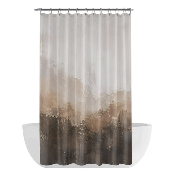 Grey Abstract Art Shower Curtain - Water Repellent Fabric Shower Curtains Washable, Luxury Aesthetics Vintage Art Decorative Polyester Cloth Bathroom Curtains Modern Bath Decor 36"x72"