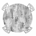 thumbnail image 1 of Grey Abstract Round Tablecloth for 45-54 Inch Tables, Fitted Table Cover with Elastic Edge, Modern Oil Painted Art Contemporary Waterproof Outdoor Table Cloth Protector for Patio Garden Dinner Picnic, 1 of 9
