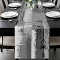 thumbnail image 1 of Grey Abstract Table Runner 36 Inches Long, Modern Mottled Art Oil Painting Kitchen Coffee Dining Table Decoration for Home Party Birthday Wedding Home Decor 13x36 Inches, 1 of 8