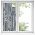 thumbnail image 1 of Grey Abstract Window Privacy Film, Vintage Geometric Gradient Oil Painting Modern Static Cling UV Sun Blocking Heat Control Window Tint Day and Night, Non-Adhesive One Way Privacy Cover 17.7''x39.3'', 1 of 7