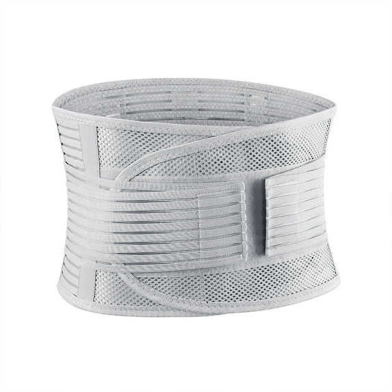 Grey Adjustable Posture Corrector Belt Breathable Lower Back Support For Office Work Fitness Training Chronic Pain Relief #4y4mz