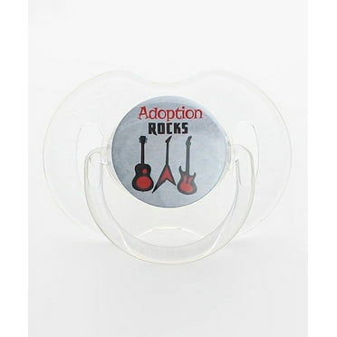 Grey Adoption Rocks Pacifier