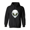 thumbnail image 1 of Grey Alien Head Hoodie Men -Image by Shutterstock, Male Small, 1 of 4