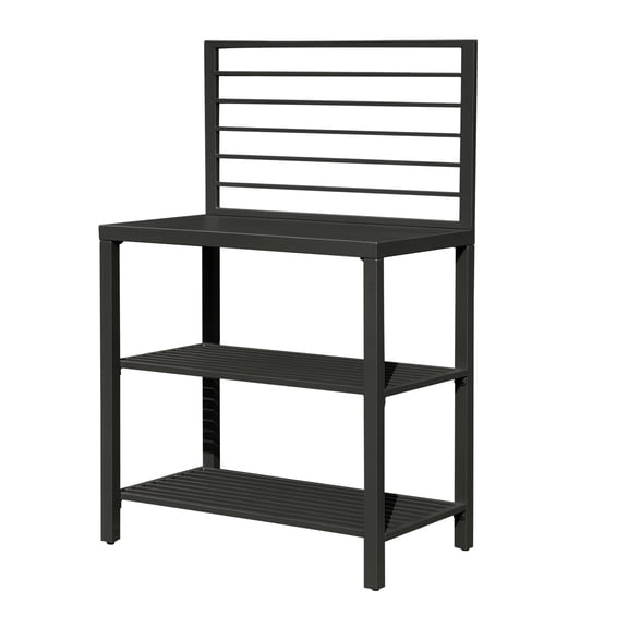 Grey Aluminum Kitchen Island with Cover | Modular Design for Custom Combinations | Be the Central Spot in Gatherings