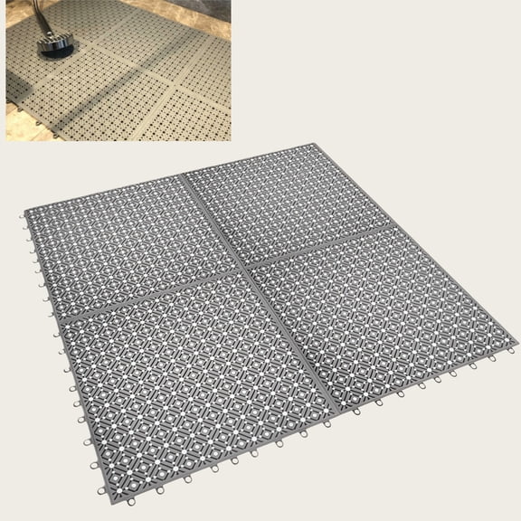 Grey Anti-Slip Mat Set of Four for Superior Grip in Any Setting