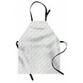 thumbnail image 1 of Grey Apron Geometric Pattern with Hand Drawn Style Random Square Shapes Abstract Grid, Unisex Kitchen Bib Apron with Adjustable Neck for Cooking Baking Gardening, Pale Grey and Coconut, by Ambesonne, 1 of 3