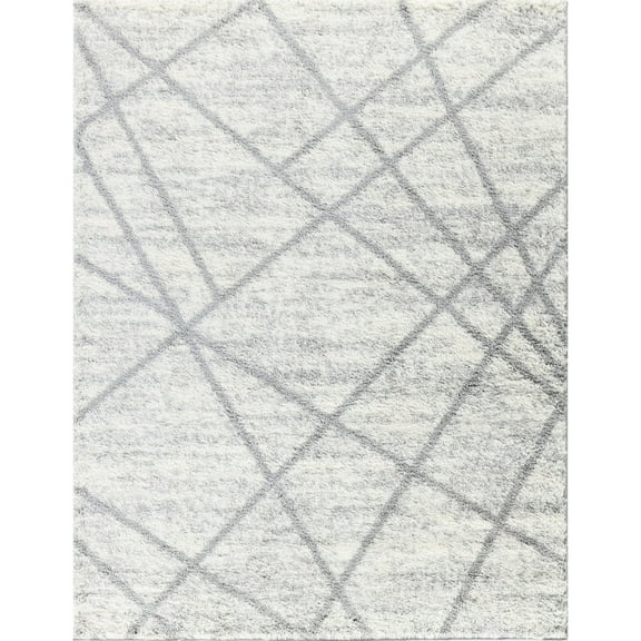 Grey Area Rug, 7ft. 10in. X 9ft. 10in., , 1.21" Pile, Stain , Transforms Home Interior Rug With Material, For