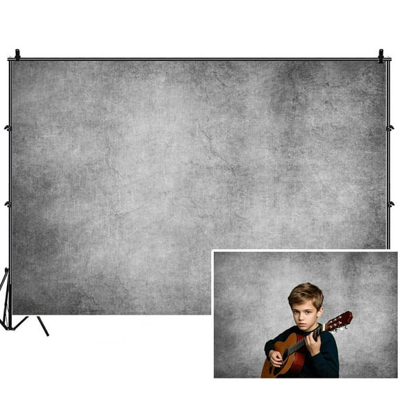 Grey Backdrops for Photoshoot, Gray Wall Graduation Picture Party Decorations Wall Backdrop for Photography Decor Banner, Photographic Studio Photo Backgrounds 7X5 FT
