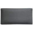 thumbnail image 1 of Grey Basic Leather Checkbook Cover, 1 of 6