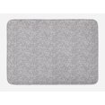 thumbnail image 1 of Grey Bath Mat, Abstract Hand Drawn Curly Lines and Swirls in Grey Shades Retro Style Ornament of Waves, Plush Bathroom Decor Mat with Non Slip Backing, 29.5" X 17.5", Grey, by Ambesonne, 1 of 2