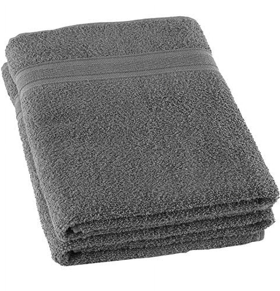 Grey Bath Towels 27" x 54" Quick-Dry High Absorbent 100% Turkish Cotton Towel for Bathroom ...