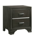 thumbnail image 1 of Grey Bedroom Nightstand With 2 Drawers, Stop And Practical Design For Use, Drawers Functionality, 1 of 3