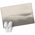 thumbnail image 1 of Grey Beige Ombre Large Area Rugs for Bedroom Living Room, Soft Non Slip Carpet Bedside Rug, Minimalist Ocean Waves Linen Rectangular Floor Cover Kitchen Accent Rug 2'x3' for Dining Room/Office, 1 of 9