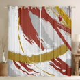 thumbnail image 1 of Grey Beige Red Brown 30%-50% Blackout Curtains Brush Strokes Oil Painting Curtains, Gradient Abstract Vintage Ombre Graffiti Living Room Curtains, Contemporary Modern Window Curtains, 1 of 5
