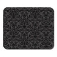 thumbnail image 1 of Grey Black Damask Vintage Floral Pattern Baroque Dark Scroll Foliage Mousepad Mouse Pad Mouse Mat 9x10 inch, 1 of 3
