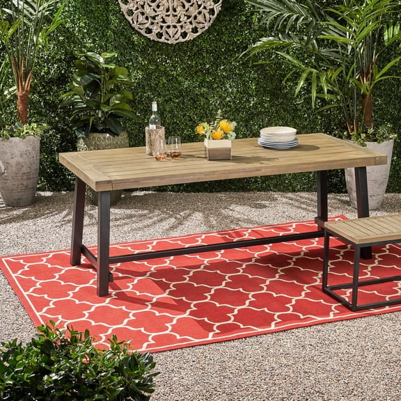 Grey+Black Hue - Modern Dining Style - Poolside Events / Long - lasting Outdoor Table